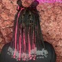 Knotless beaded bob