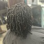 Starter locs with two stand twist medium