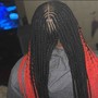 Large  Hip Length knotless Braids