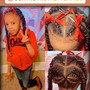 Kids Medium stitch ponytail’s