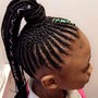 Teens/Adults Medium No part cornrows Braids