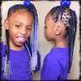 Kids Large stitch ponytail’s