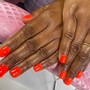 Gel Manicure-With No Nail Art