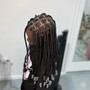 Kids knotless plaits Braid take down(natural hair)