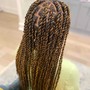 LARGE Knotless BoHo Braids with curly Human hair -New client Discount