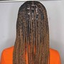 Extra small knotless braids