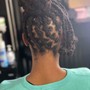 Loc detox. Partial head /short hair