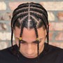 Male Braids (Cornrows)(Non stitch)