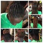 Short Bob Half Cornrows/Boxbraids