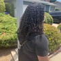 Wash n go +steam treatment +customized curly cut