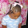 Kiddie Braids w/ Natural Hair