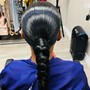 Braided ponytail