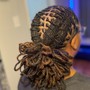 High Top Fade Starter Locs (2 strand or coil method)