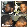 Men's Cut + beard trim/sculpt +enhancements