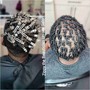 Starter locs on short hair + detox shampoo/ drytime