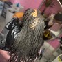 Small Knottless Box Braids