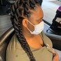 Large Knotless Box Braids