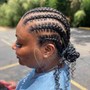 Kid's Braids With Weave