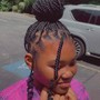 Kid's Braids With Weave