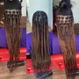 Medium Knotless braids hair included