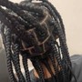 Medium Box Braids - Natural w/ shampoo+blowdry