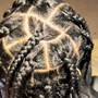 Medium Box Braids - Natural w/ shampoo+blowdry