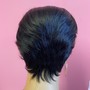 Basic Genie Ponytail  With Chinese Bangs/Feather