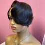 Partial Sew In with Pixie Cut (no leave out)