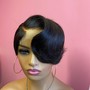 Partial Sew In with Pixie Cut (no leave out)