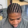 Cornrows (client’s natural hair no hair added)