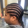 Cornrows (client’s natural hair no hair added)