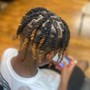 Men or Woman Bun Two Strand Twist