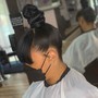 Updo ponytail