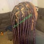 Quick Weave half up half down ponytail