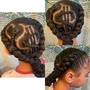 Kid's Cornrows with Hair (depending on hair length)