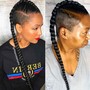 Cornrows (all back/no hair added)