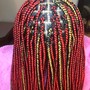 Poetic Justice Braids(rubber band method)