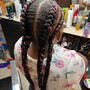 Kid's 2 layered Braids