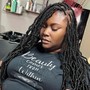 Butt or knee length soft locs