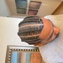 Cornrows (undercut) straight back