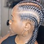 Straight back feed-in braids 6