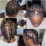 Cornrows/natural hair