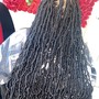 Goddess/ Faux Locs For Hair Cuts/Half head