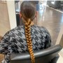 Updo( braided ponytail ) must provide braiding hair.