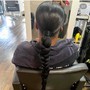 Updo( braided ponytail ) must provide braiding hair.