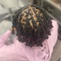 Loc detox. Partial head /short hair