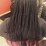 Kid's med. knotless Braids