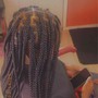 Kid's med. knotless Braids