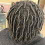 Wash retwist + invisible Locs