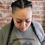 Dutch Braids on natural hair